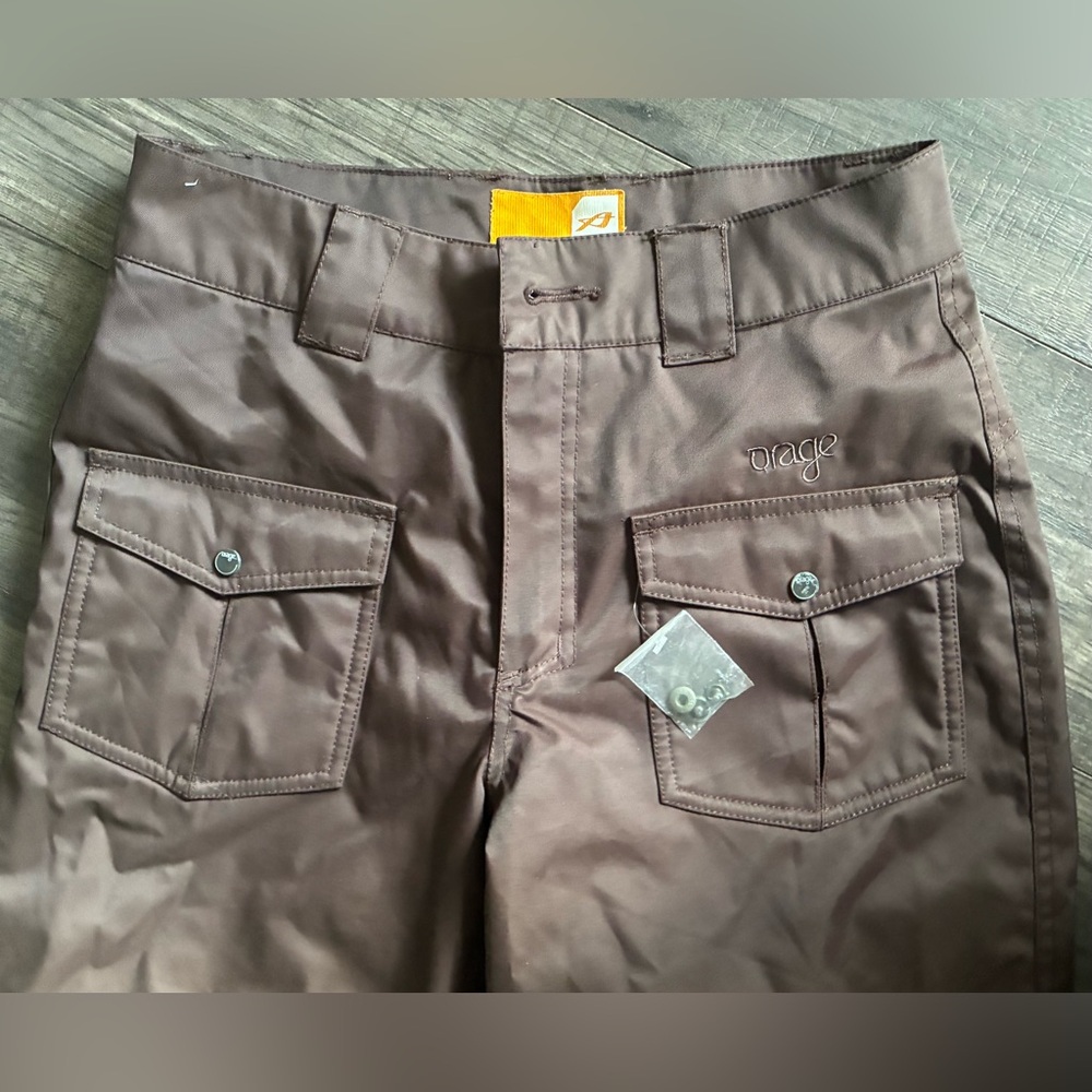 ORAGE youth size 12 brown high end snowpants